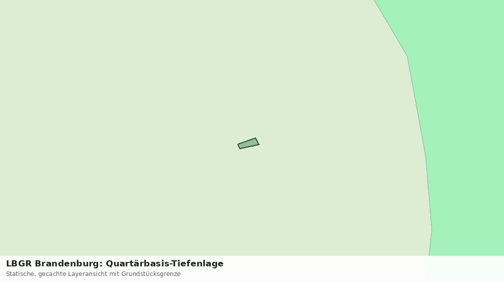 Statische Kartenansicht: LBGR Brandenburg: Quartärbasis-Tiefenlage