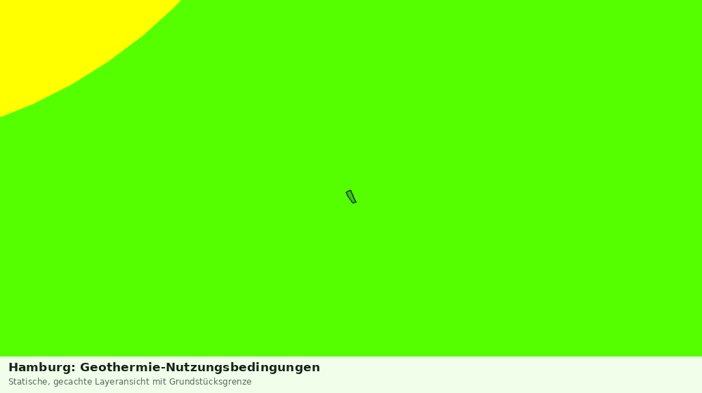 Statische Kartenansicht: Hamburg: Geothermie-Nutzungsbedingungen