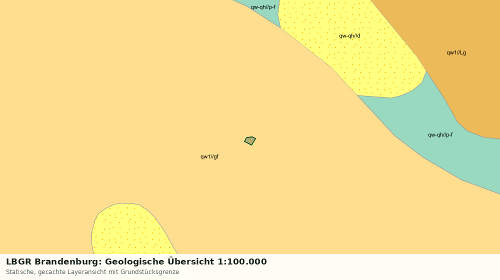 Statische Kartenansicht: LBGR Brandenburg: Geologische Übersicht 1:100.000