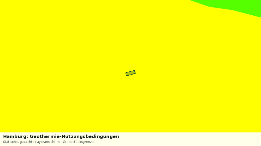 Statische Kartenansicht: Hamburg: Geothermie-Nutzungsbedingungen