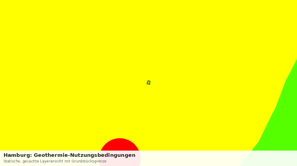 Statische Kartenansicht: Hamburg: Geothermie-Nutzungsbedingungen