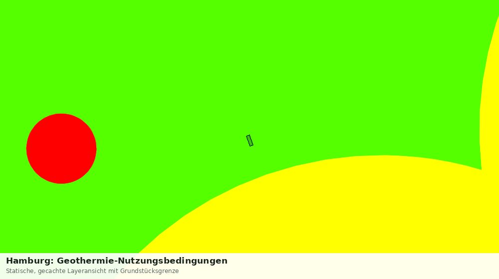 Statische Kartenansicht: Hamburg: Geothermie-Nutzungsbedingungen