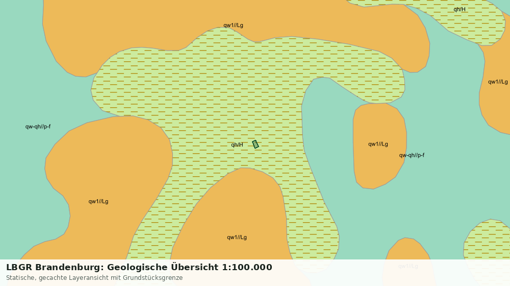 Statische Kartenansicht: LBGR Brandenburg: Geologische Übersicht 1:100.000