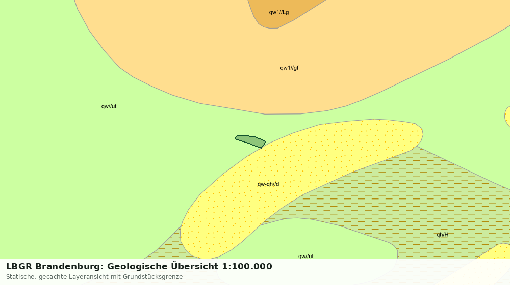 Statische Kartenansicht: LBGR Brandenburg: Geologische Übersicht 1:100.000