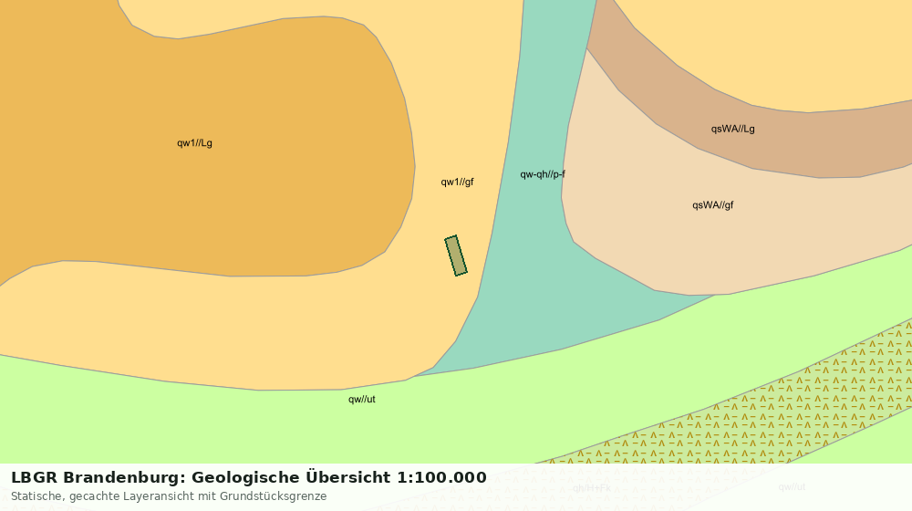 Statische Kartenansicht: LBGR Brandenburg: Geologische Übersicht 1:100.000