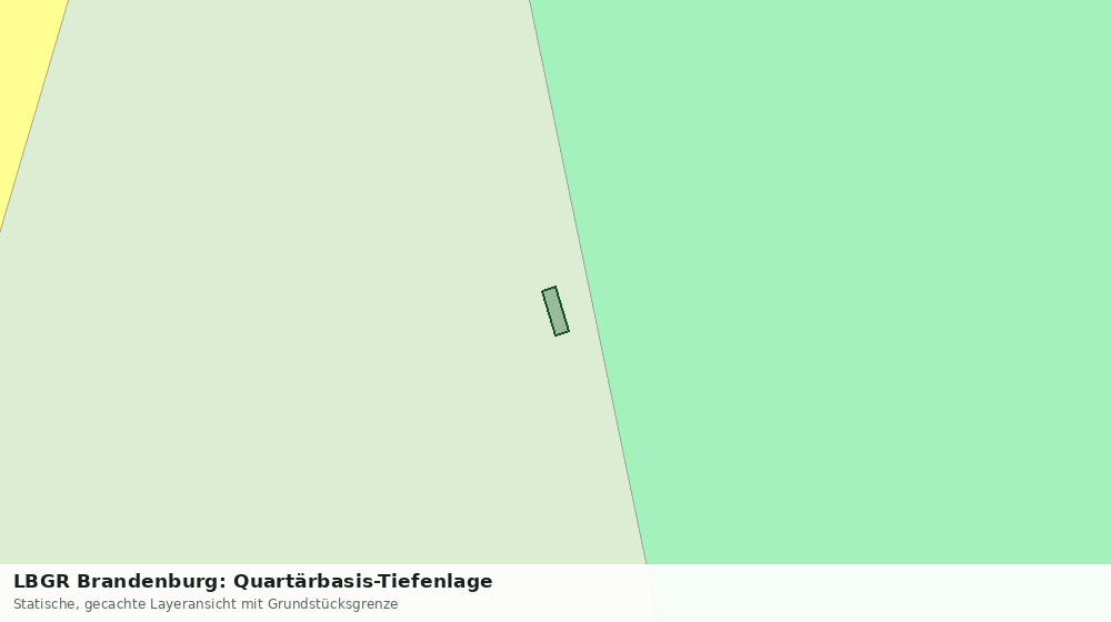 Statische Kartenansicht: LBGR Brandenburg: Quartärbasis-Tiefenlage