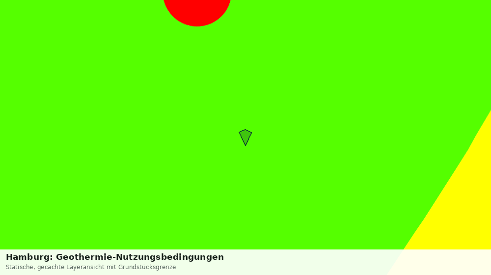 Statische Kartenansicht: Hamburg: Geothermie-Nutzungsbedingungen