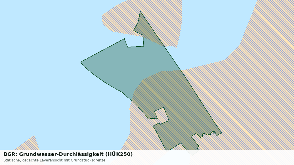 Statische Kartenansicht: BGR: Grundwasser-Durchlässigkeit (HÜK250)