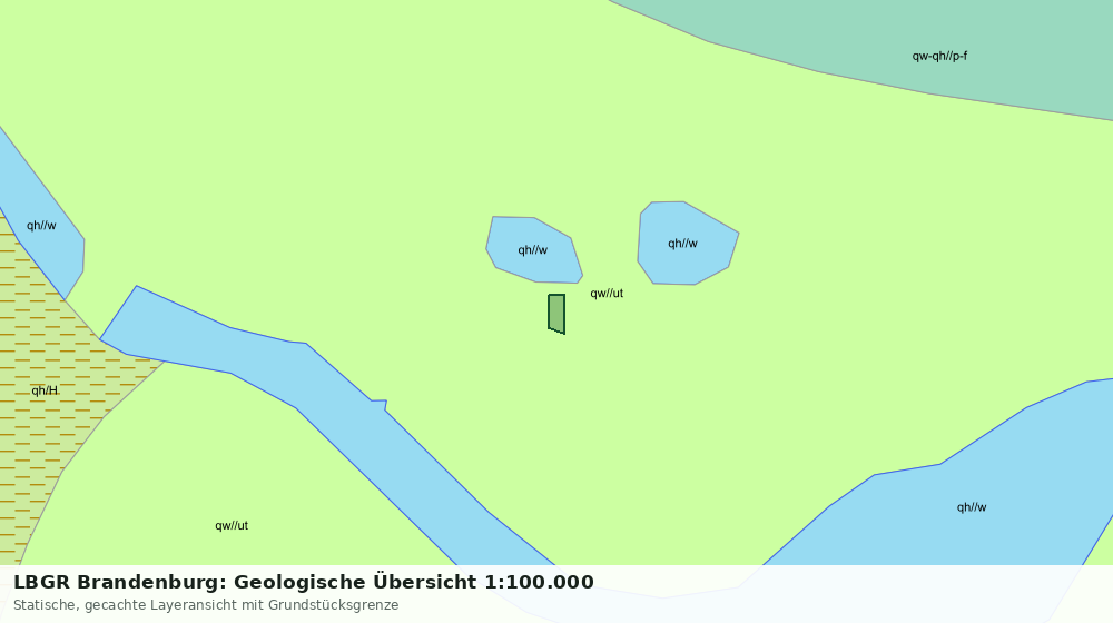 Statische Kartenansicht: LBGR Brandenburg: Geologische Übersicht 1:100.000