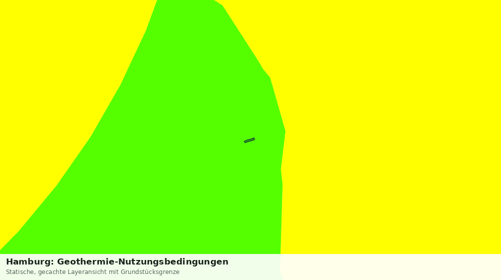Statische Kartenansicht: Hamburg: Geothermie-Nutzungsbedingungen