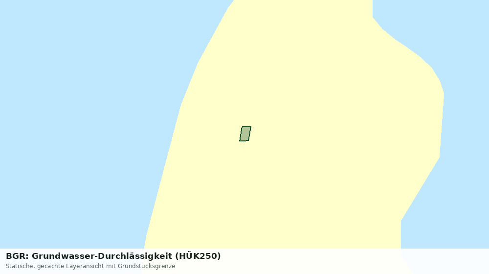 Statische Kartenansicht: BGR: Grundwasser-Durchlässigkeit (HÜK250)
