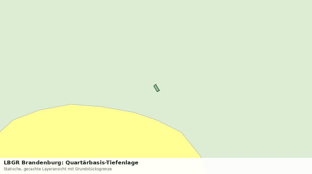 Statische Kartenansicht: LBGR Brandenburg: Quartärbasis-Tiefenlage