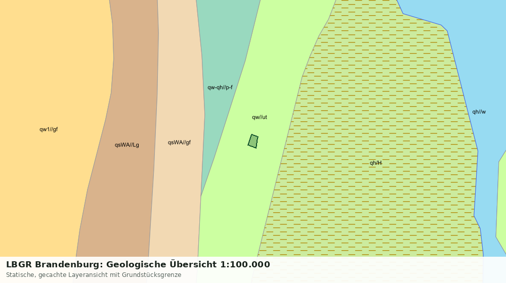 Statische Kartenansicht: LBGR Brandenburg: Geologische Übersicht 1:100.000