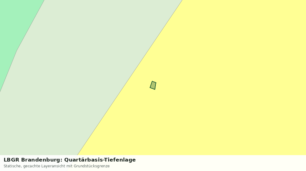 Statische Kartenansicht: LBGR Brandenburg: Quartärbasis-Tiefenlage