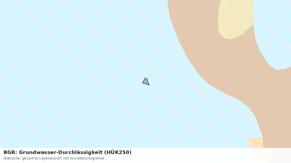 Statische Kartenansicht: BGR: Grundwasser-Durchlässigkeit (HÜK250)