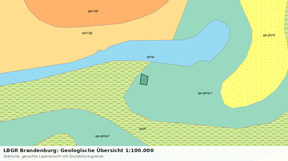 Statische Kartenansicht: LBGR Brandenburg: Geologische Übersicht 1:100.000
