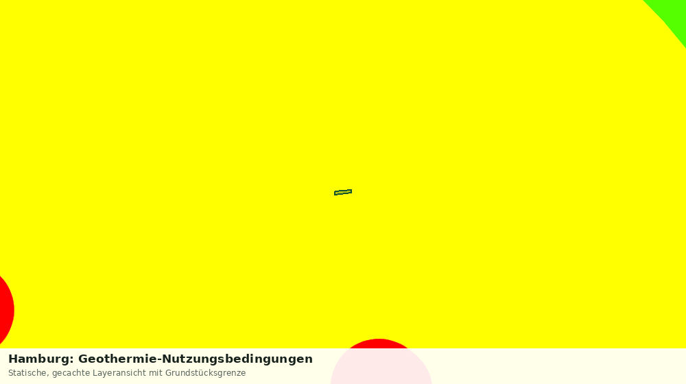 Statische Kartenansicht: Hamburg: Geothermie-Nutzungsbedingungen