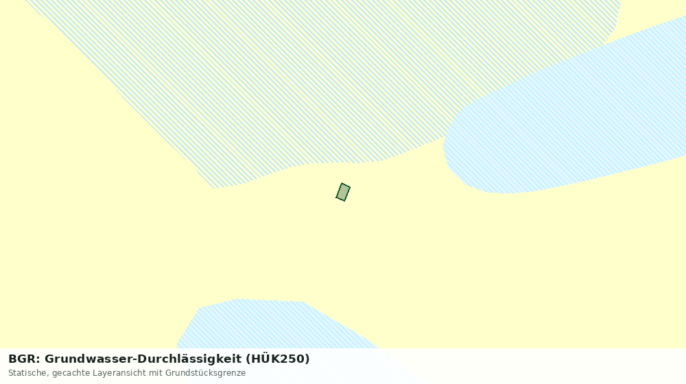 Statische Kartenansicht: BGR: Grundwasser-Durchlässigkeit (HÜK250)