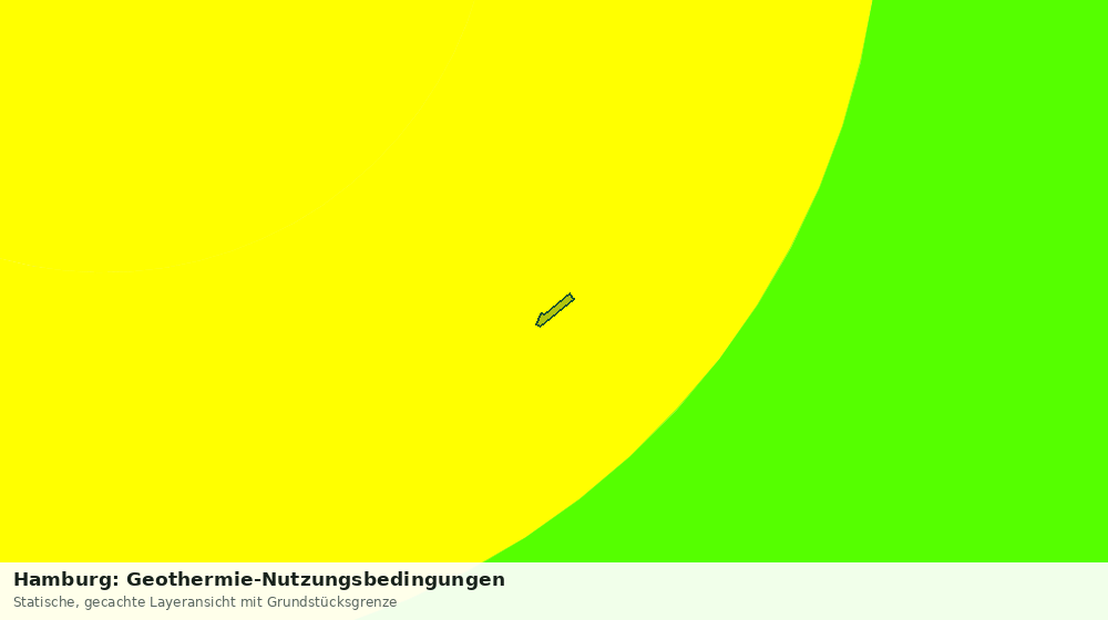 Statische Kartenansicht: Hamburg: Geothermie-Nutzungsbedingungen