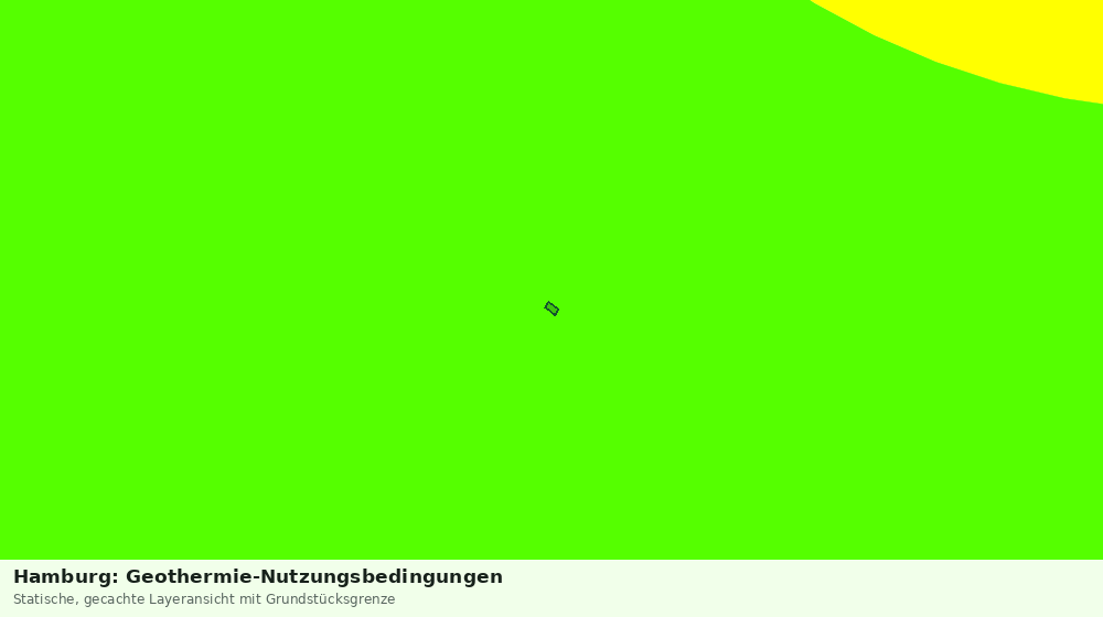 Statische Kartenansicht: Hamburg: Geothermie-Nutzungsbedingungen