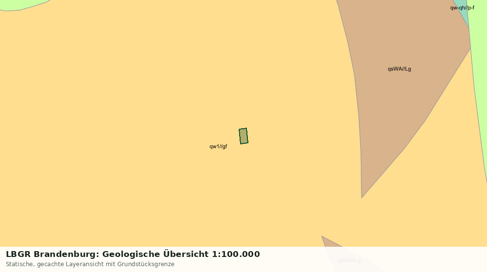 Statische Kartenansicht: LBGR Brandenburg: Geologische Übersicht 1:100.000