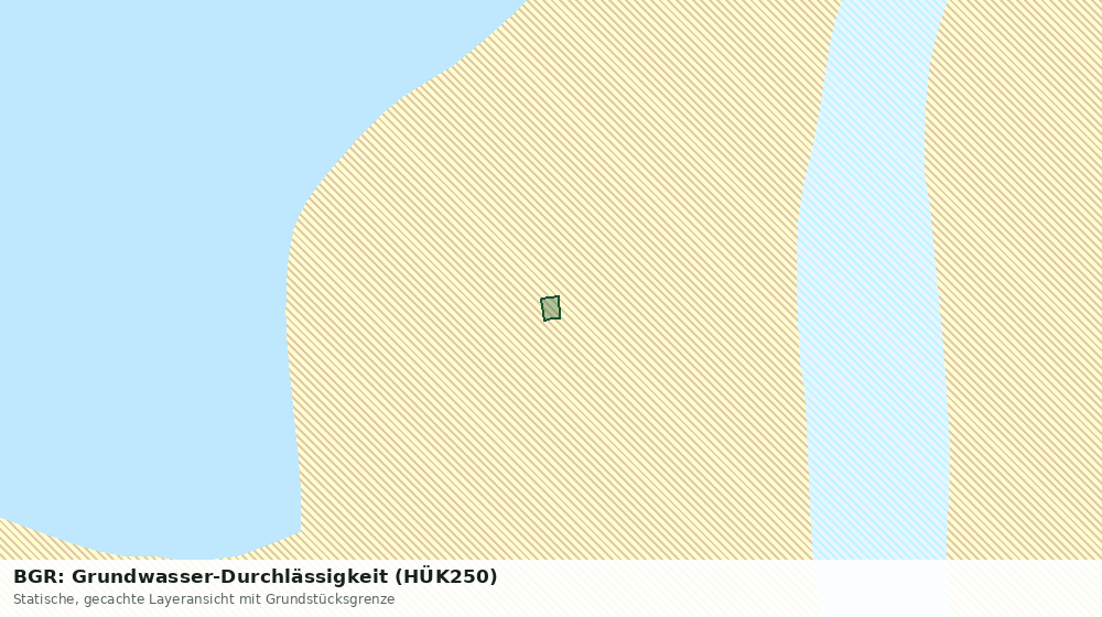 Statische Kartenansicht: BGR: Grundwasser-Durchlässigkeit (HÜK250)