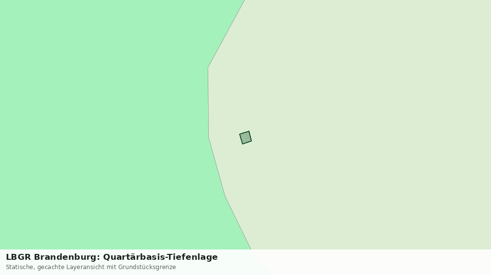 Statische Kartenansicht: LBGR Brandenburg: Quartärbasis-Tiefenlage