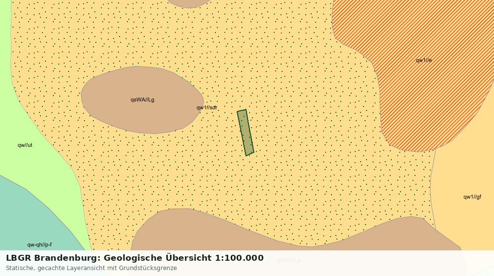 Statische Kartenansicht: LBGR Brandenburg: Geologische Übersicht 1:100.000