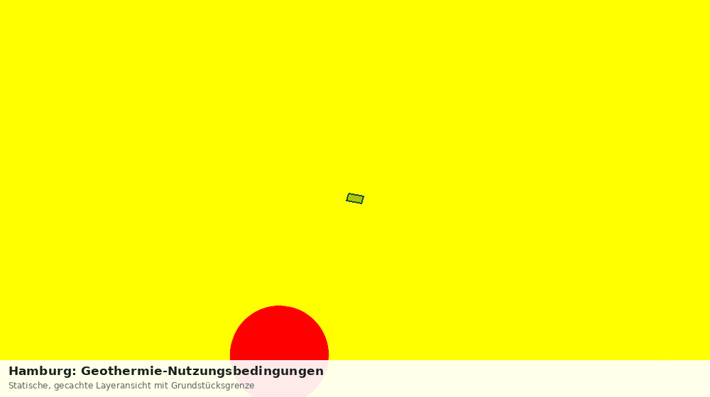Statische Kartenansicht: Hamburg: Geothermie-Nutzungsbedingungen