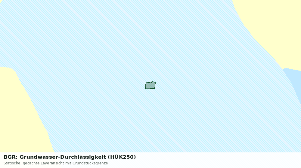 Statische Kartenansicht: BGR: Grundwasser-Durchlässigkeit (HÜK250)