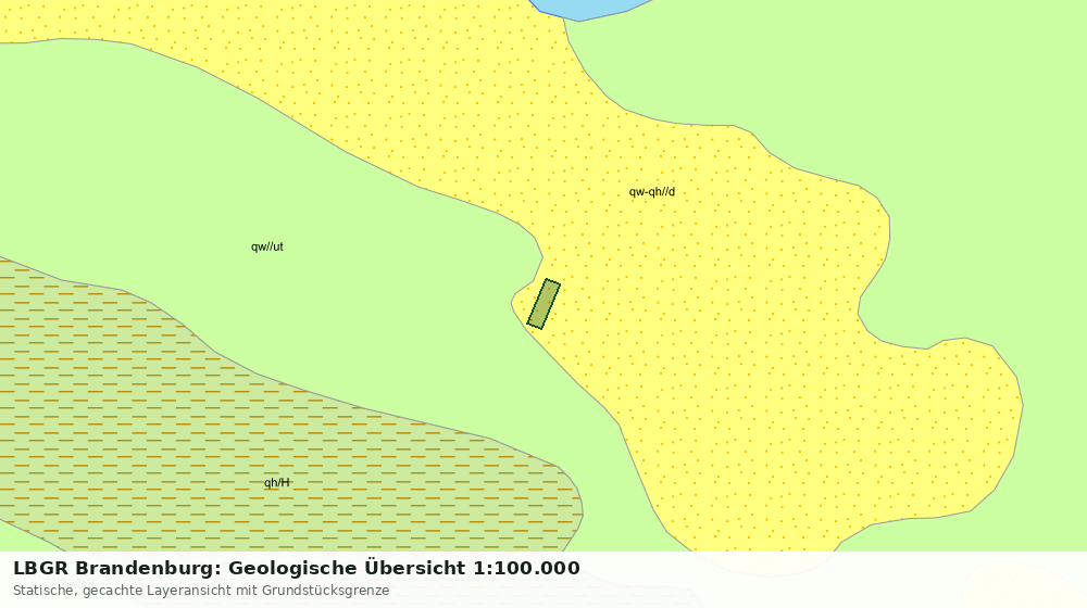 Statische Kartenansicht: LBGR Brandenburg: Geologische Übersicht 1:100.000