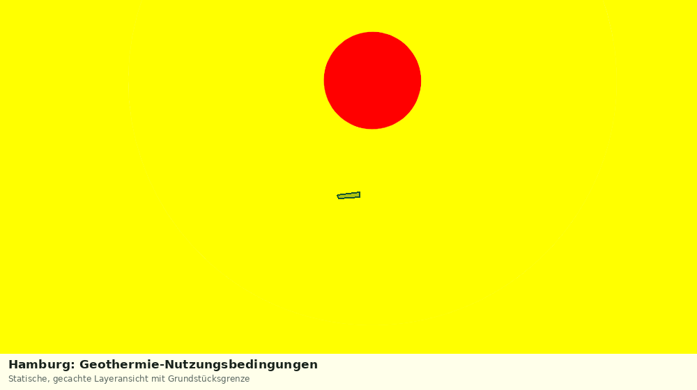 Statische Kartenansicht: Hamburg: Geothermie-Nutzungsbedingungen