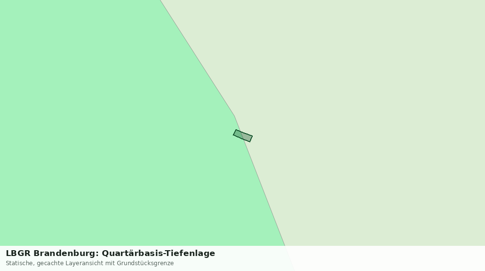 Statische Kartenansicht: LBGR Brandenburg: Quartärbasis-Tiefenlage