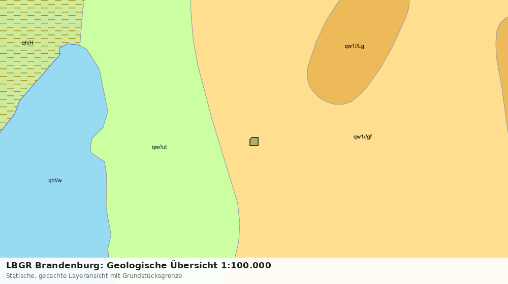 Statische Kartenansicht: LBGR Brandenburg: Geologische Übersicht 1:100.000