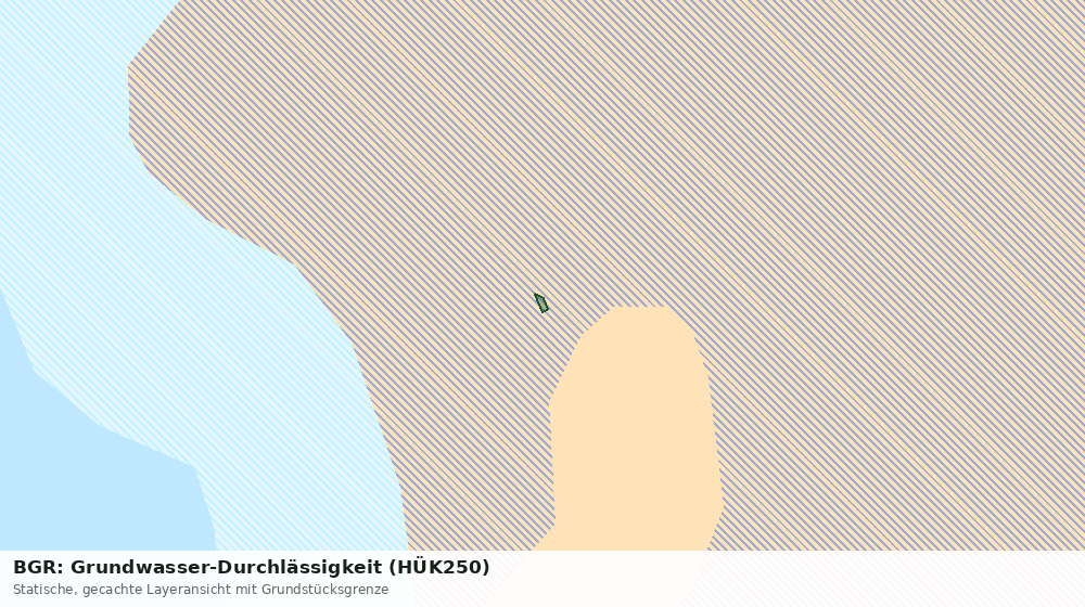 Statische Kartenansicht: BGR: Grundwasser-Durchlässigkeit (HÜK250)