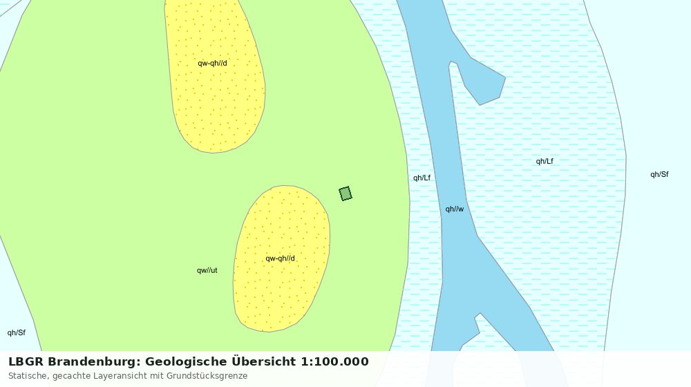 Statische Kartenansicht: LBGR Brandenburg: Geologische Übersicht 1:100.000