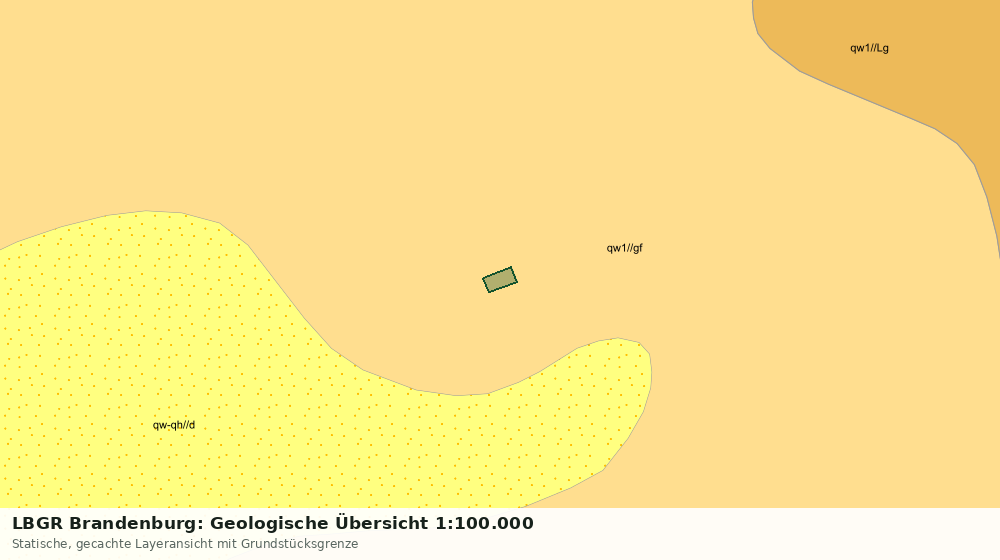 Statische Kartenansicht: LBGR Brandenburg: Geologische Übersicht 1:100.000