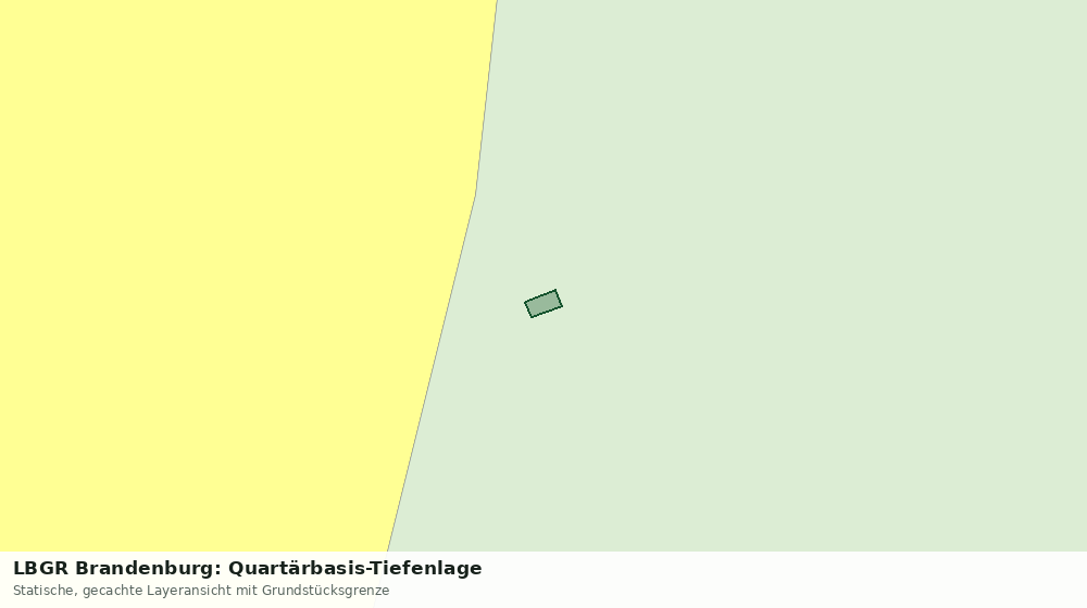 Statische Kartenansicht: LBGR Brandenburg: Quartärbasis-Tiefenlage