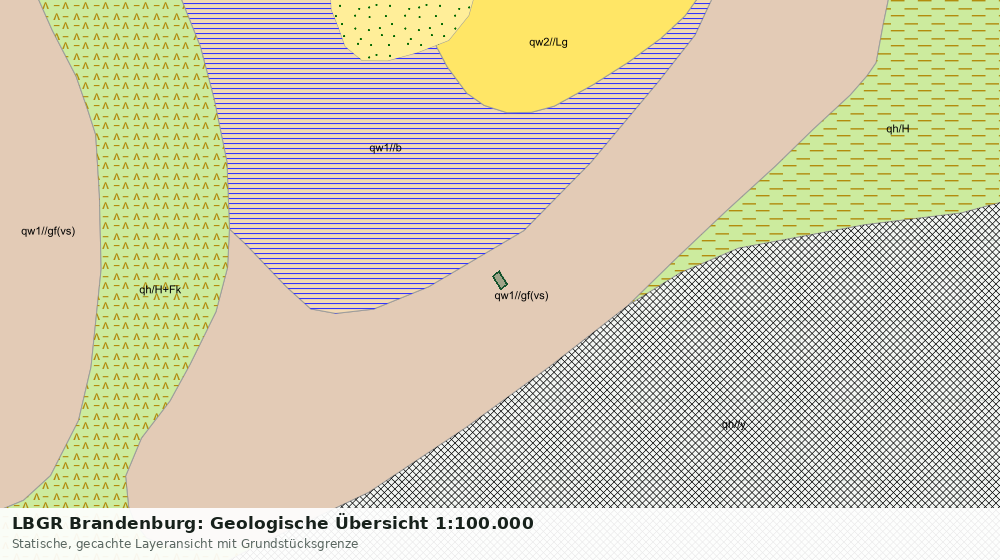 Statische Kartenansicht: LBGR Brandenburg: Geologische Übersicht 1:100.000