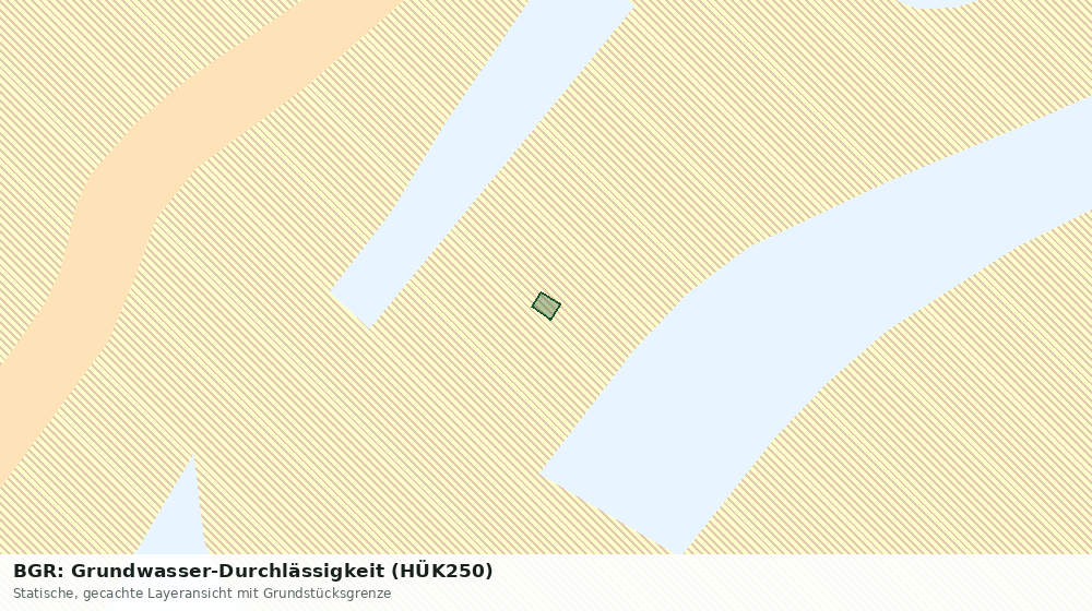 Statische Kartenansicht: BGR: Grundwasser-Durchlässigkeit (HÜK250)