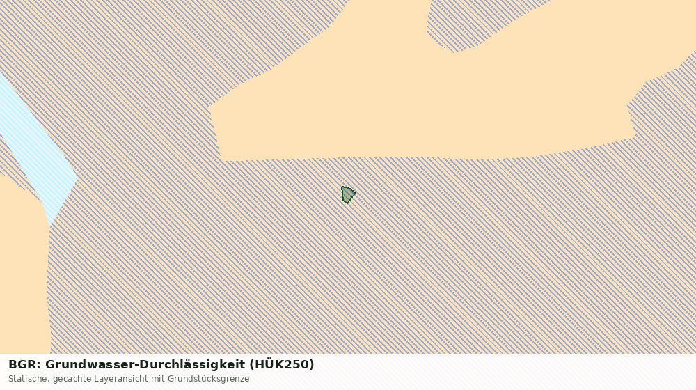 Statische Kartenansicht: BGR: Grundwasser-Durchlässigkeit (HÜK250)