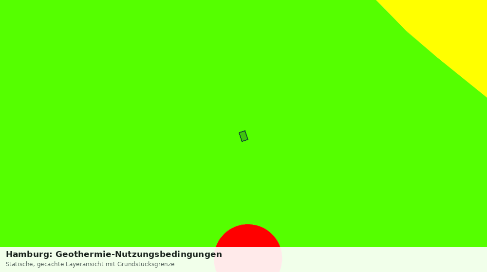 Statische Kartenansicht: Hamburg: Geothermie-Nutzungsbedingungen
