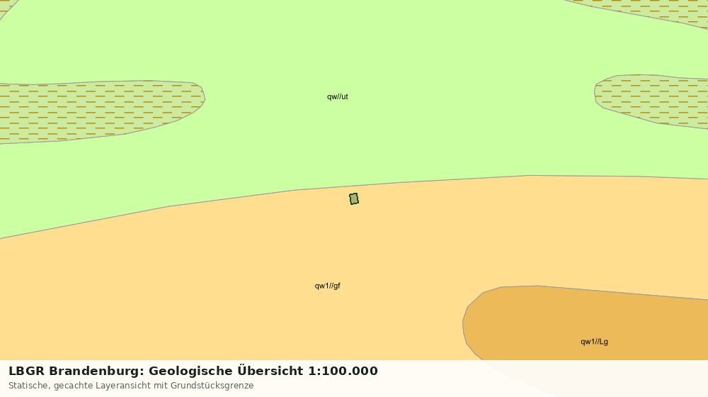 Statische Kartenansicht: LBGR Brandenburg: Geologische Übersicht 1:100.000