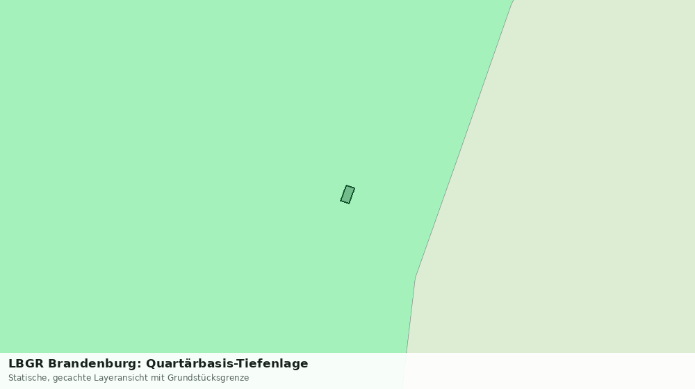 Statische Kartenansicht: LBGR Brandenburg: Quartärbasis-Tiefenlage