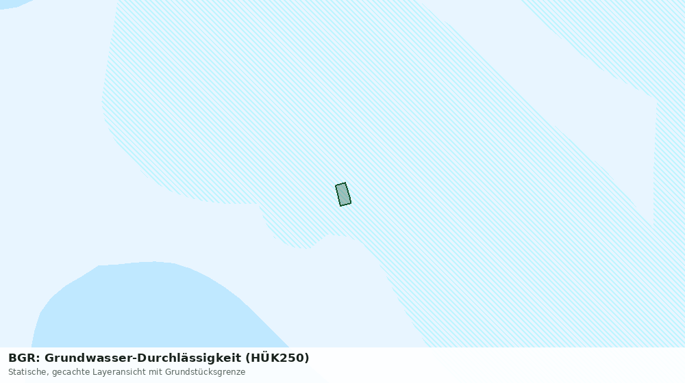 Statische Kartenansicht: BGR: Grundwasser-Durchlässigkeit (HÜK250)