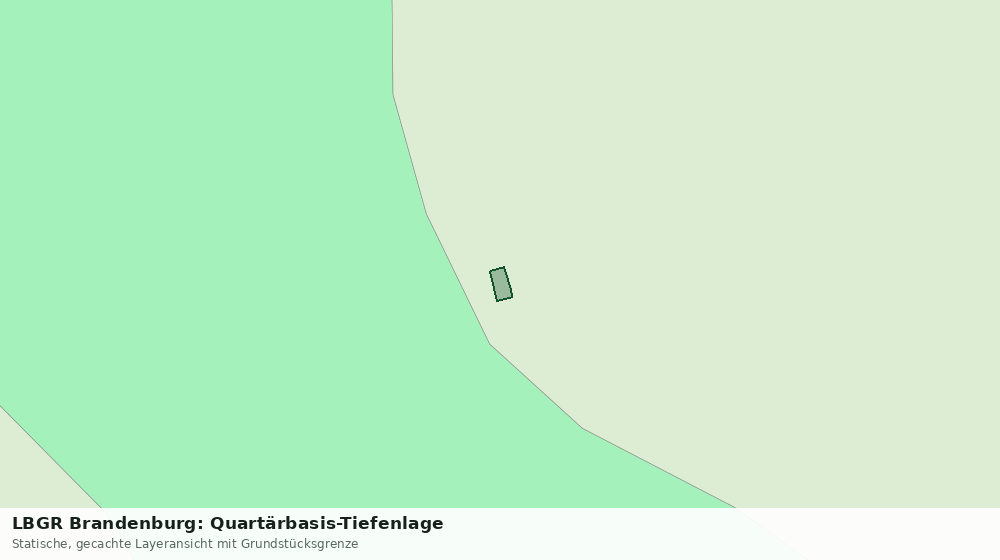 Statische Kartenansicht: LBGR Brandenburg: Quartärbasis-Tiefenlage