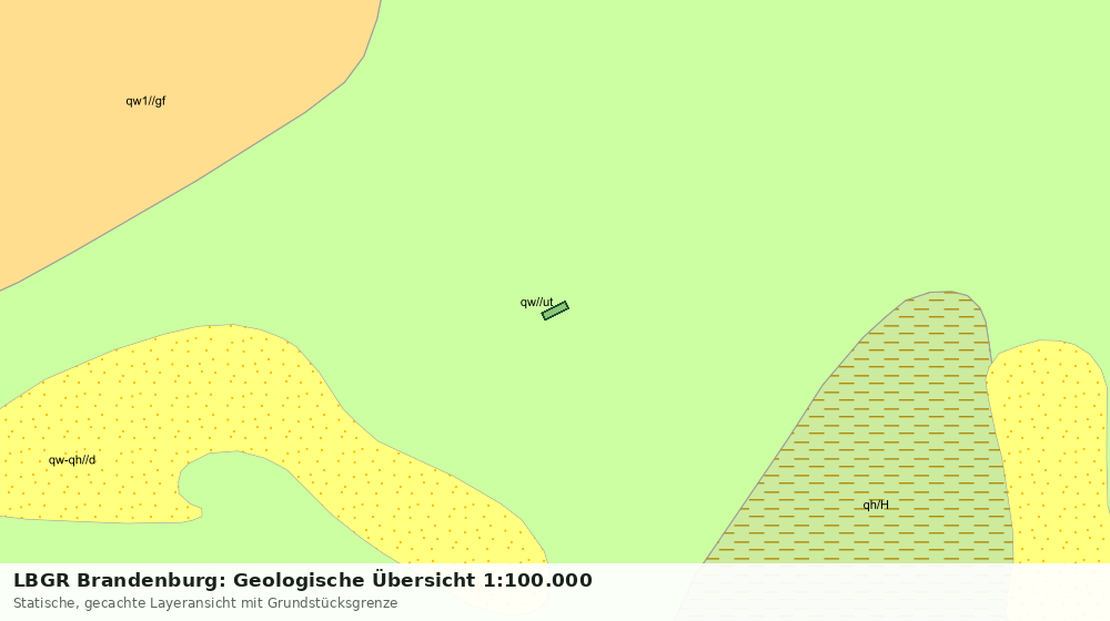 Statische Kartenansicht: LBGR Brandenburg: Geologische Übersicht 1:100.000
