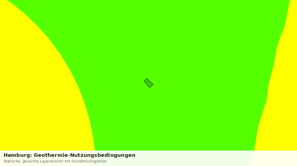 Statische Kartenansicht: Hamburg: Geothermie-Nutzungsbedingungen