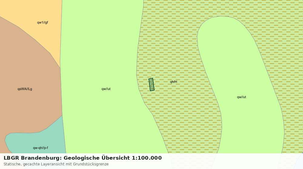 Statische Kartenansicht: LBGR Brandenburg: Geologische Übersicht 1:100.000