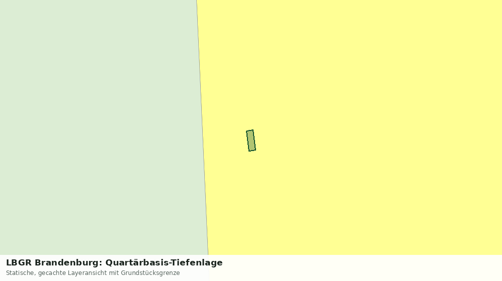 Statische Kartenansicht: LBGR Brandenburg: Quartärbasis-Tiefenlage